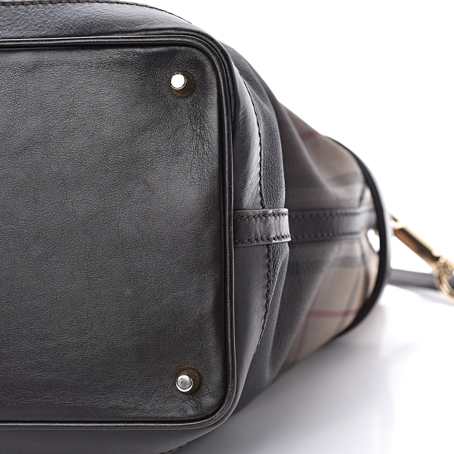 Haymarket Check Degrade Medium Liberton Portrait Tote Chocolate