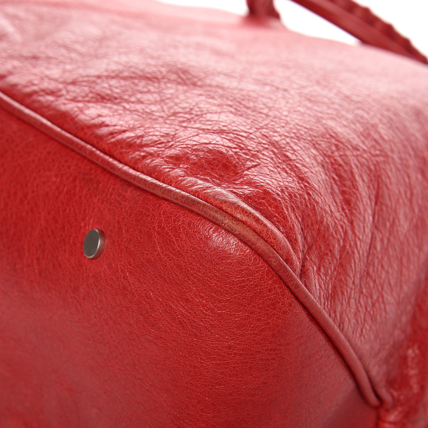 Balenciaga Agneau Classic Hardware Mens Oversize Top Handle Bag Flame 15 of 17