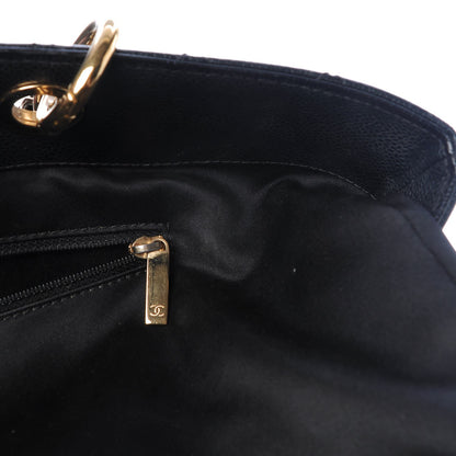 Chanel Caviar Quilted XL Grand Shopping Tote GST Black 9 of 11