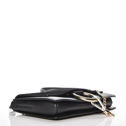 Chloe Suede Calfskin Small Faye Shoulder Bag Black 4 of 7