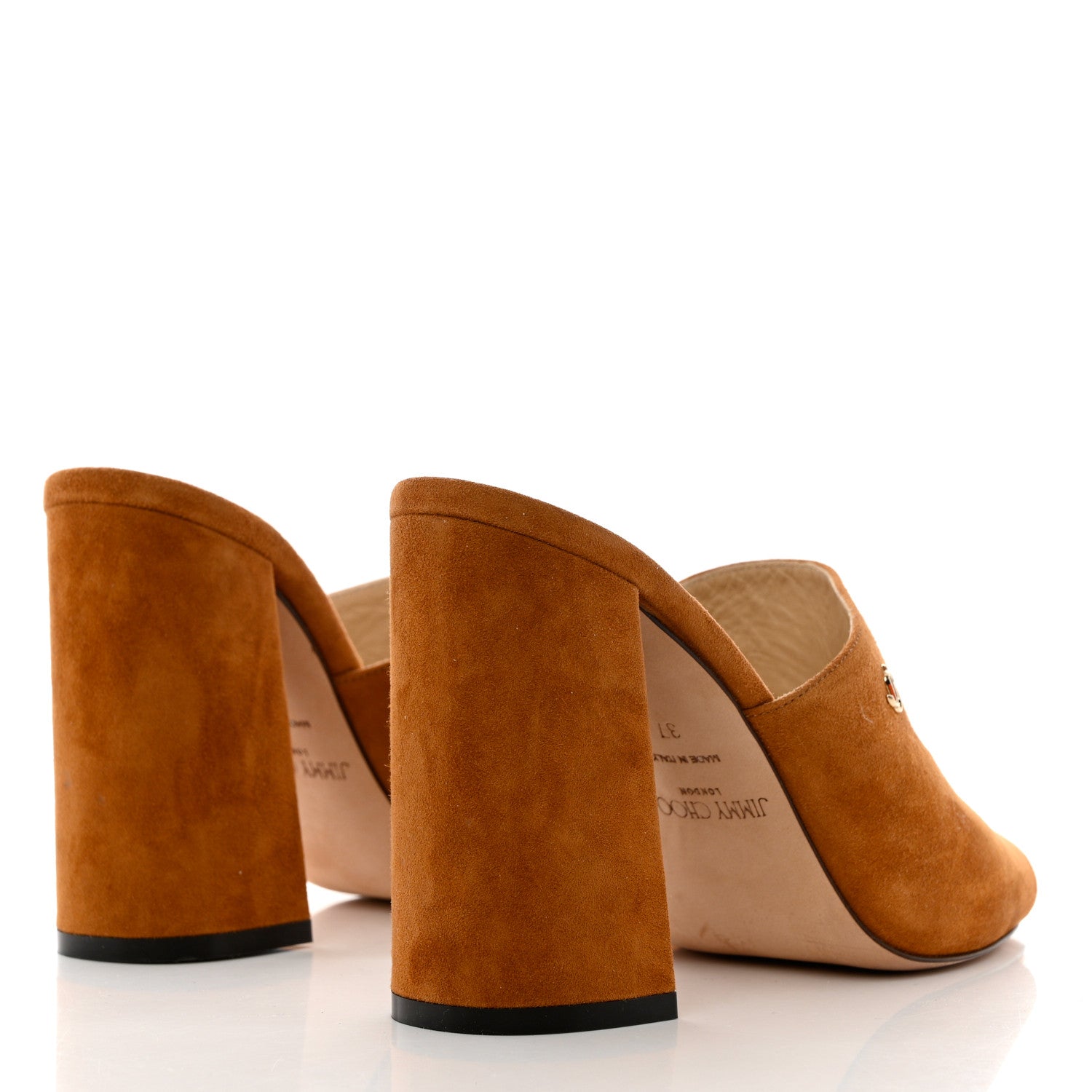 Jimmy Choo Suede Baia 100 Mules 37 Tan 4 of 12