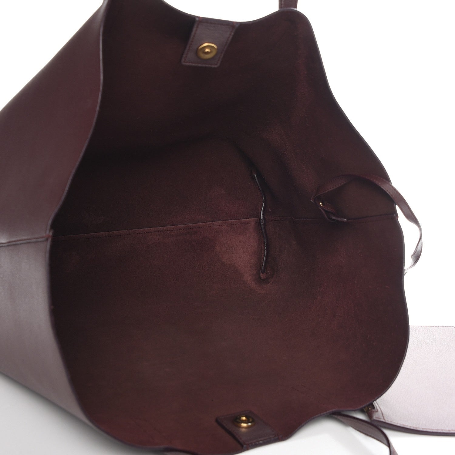 Saint Laurent Calfskin Large Shopping Tote Bordeaux 5 of 8