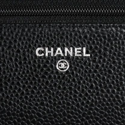 Chanel Caviar Quilted Wallet On Chain WOC Black 6 of 8