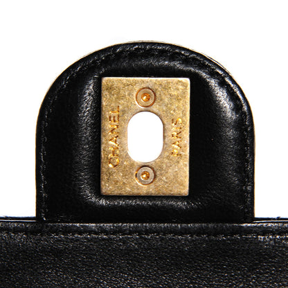 Chanel Lambskin Quilted Medium Crossing Times Flap Black 5 of 8