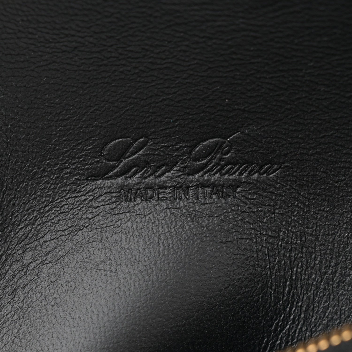 Loro Piana Nubuck L19 Extra Pocket Pouch Black Sun Gold 6 of 11