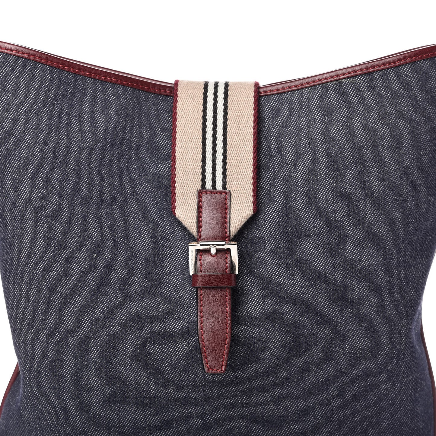 Denim Hobo Shoulder Bag Blue