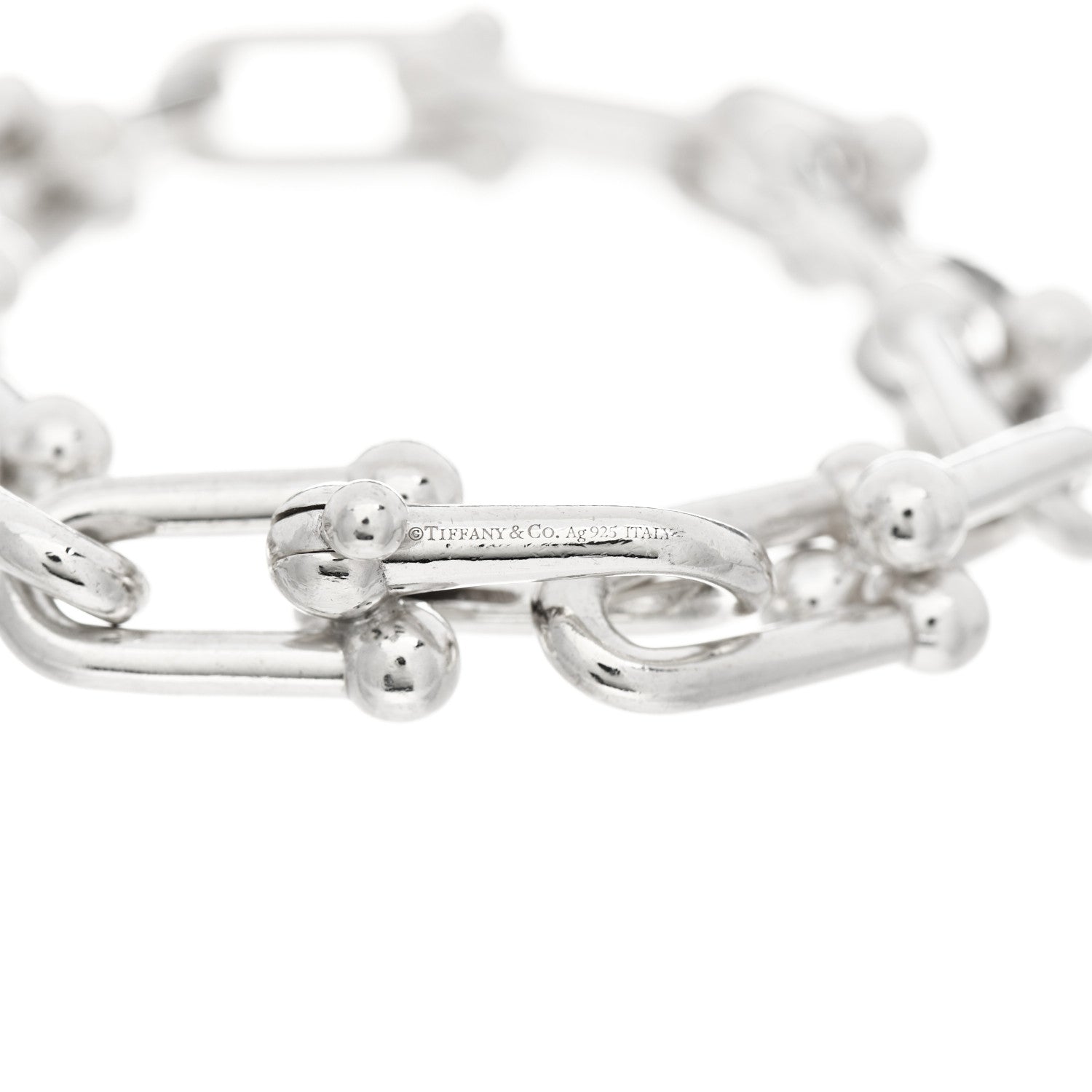 Tiffany Sterling Silver Large HardWear Link Bracelet 3 of 5