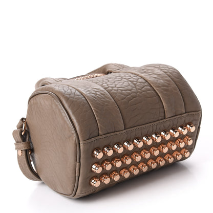 Alexander Wang Pebbled Lambskin Mini Rockie Latte Rose Gold Hardware 4 of 9