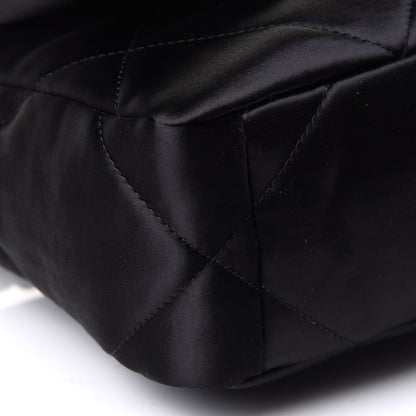 Chanel Satin Quilted Medium Chanel 19 Flap Black 10 of 11