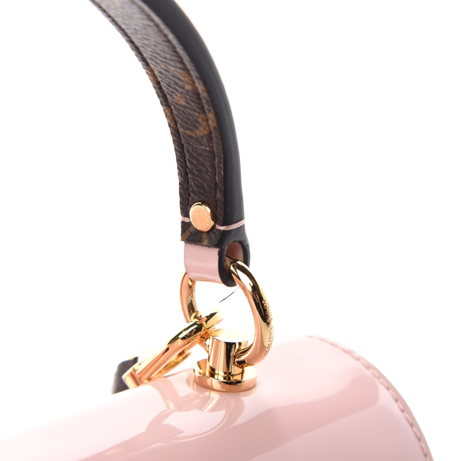 Louis Vuitton Patent Calfskin Monogram Cherrywood PM Rose Ballerine 10 of 13