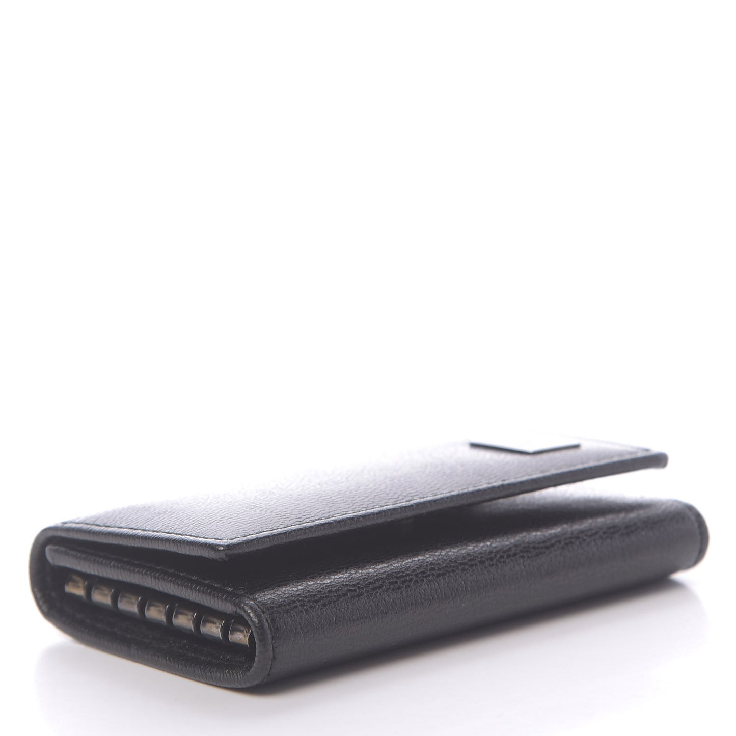 Calfskin 6 Key Holder Case Black