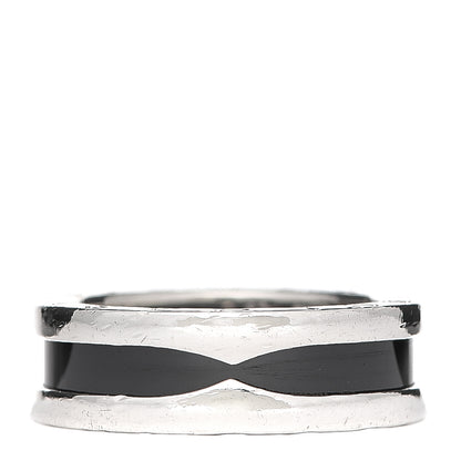 Bulgari Sterling Silver Ceramic Save The Children One-Band Ring 52 6 1 of 7
