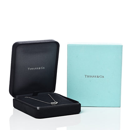 Tiffany Platinum Diamond Mini Heart Pendant Necklace 8 of 8