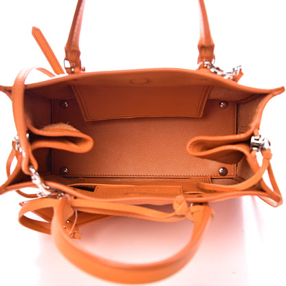 Balenciaga Calfskin Papier Mini A4 Zip Around Tote Orange 5 of 11