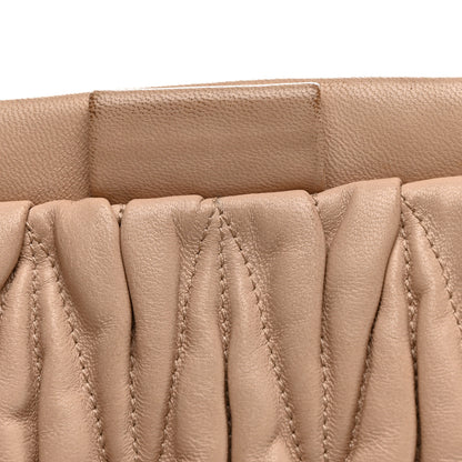 Miu Miu Nappa Matelasse Clutch Cammeo 10 of 10