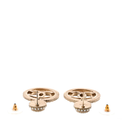 Chanel Pearl CC Drop Earrings Light Gold 3 of 5
