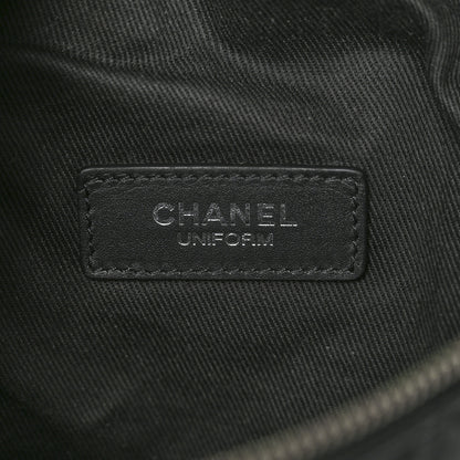 Chanel Calfskin Quilted Waist Belt Bag Black 6 of 15