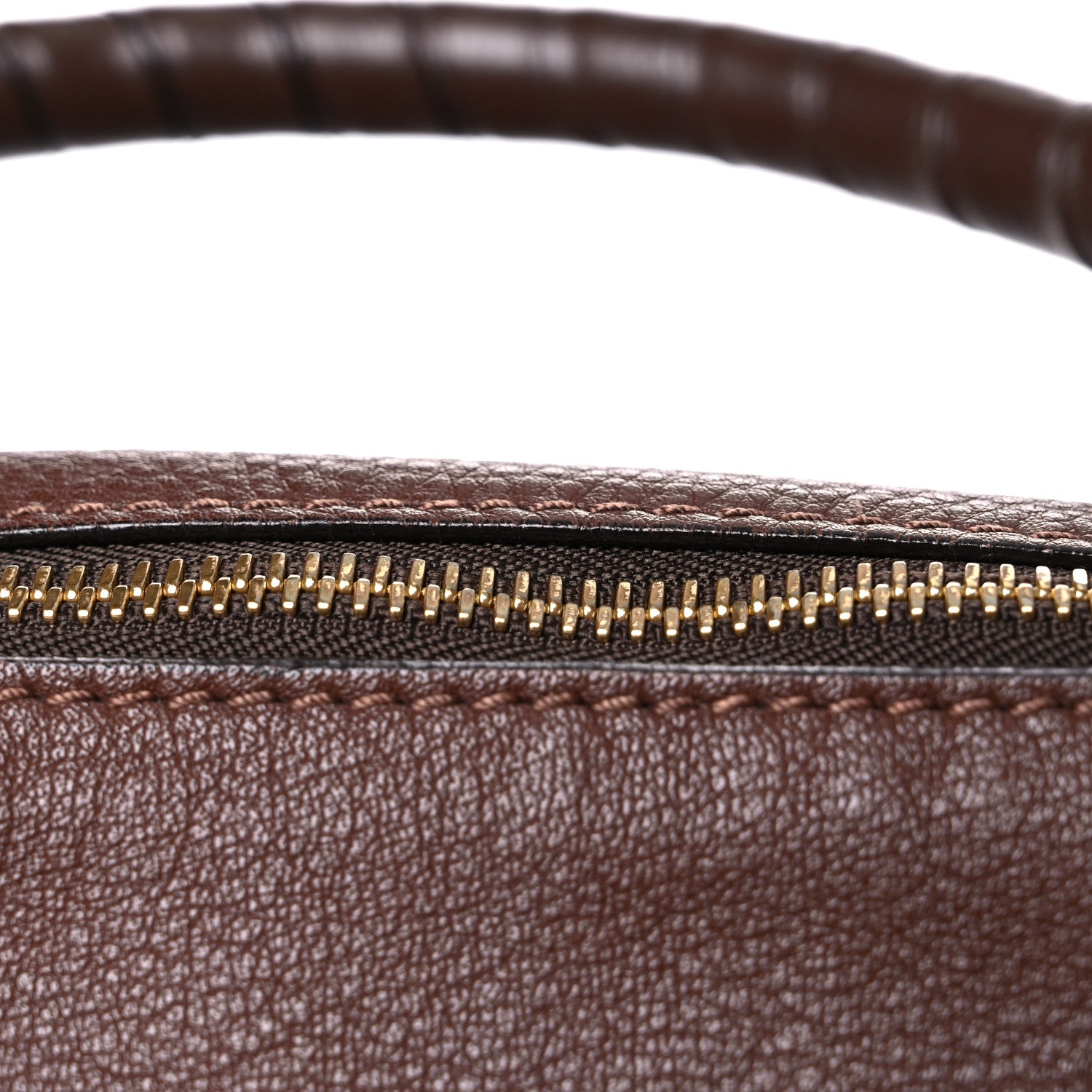 Chloe Calfskin Large Marcie Satchel Brown Seed 16 of 22