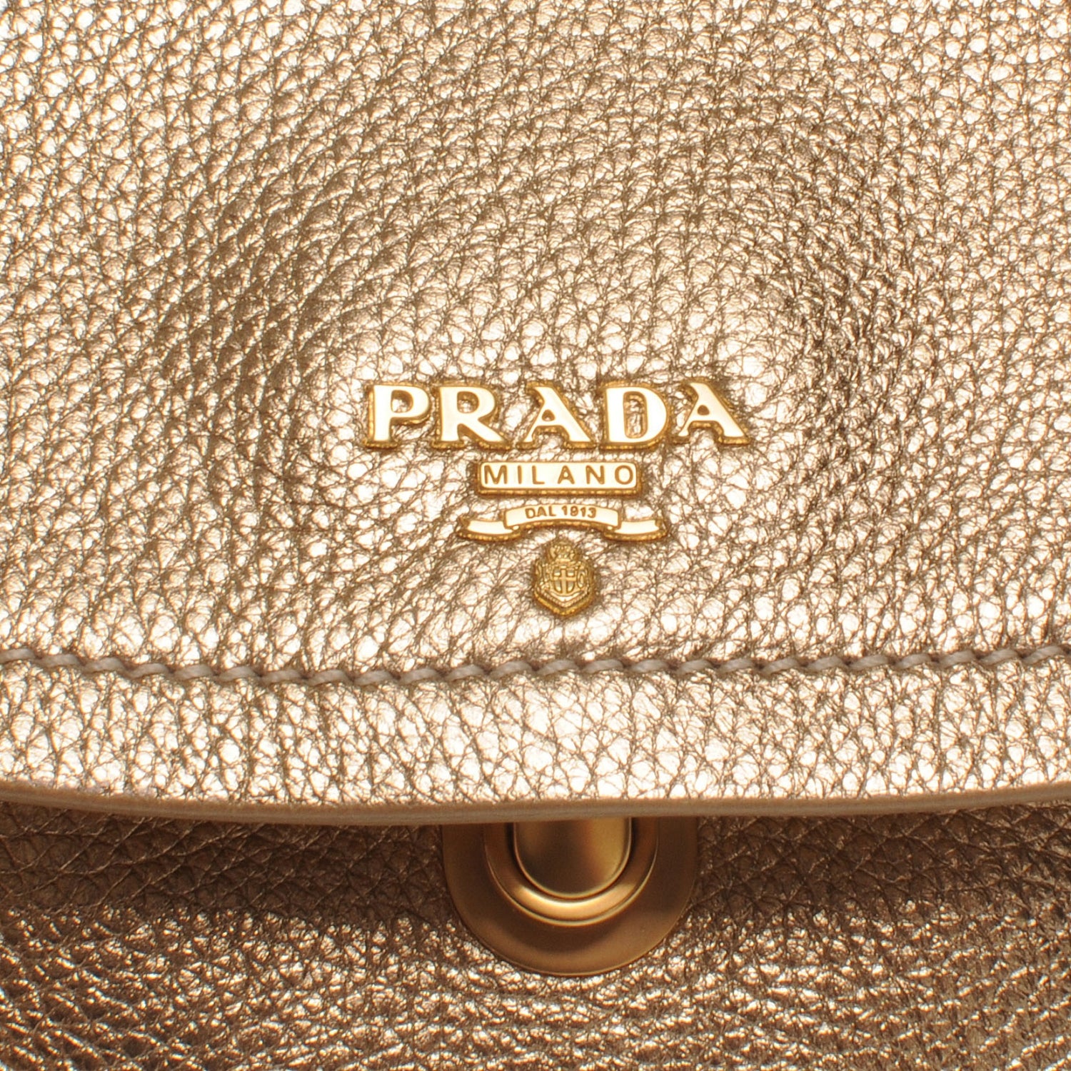 Prada Vitello Daino Crossbody Bag Platino 5 of 9