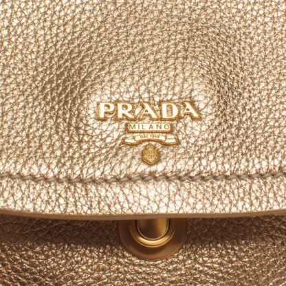 Prada Vitello Daino Crossbody Bag Platino 5 of 9