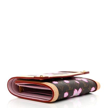 Louis Vuitton LV X TM Monogram Cherry Blossom Victorine Wallet Sakura Brown 4 of 8