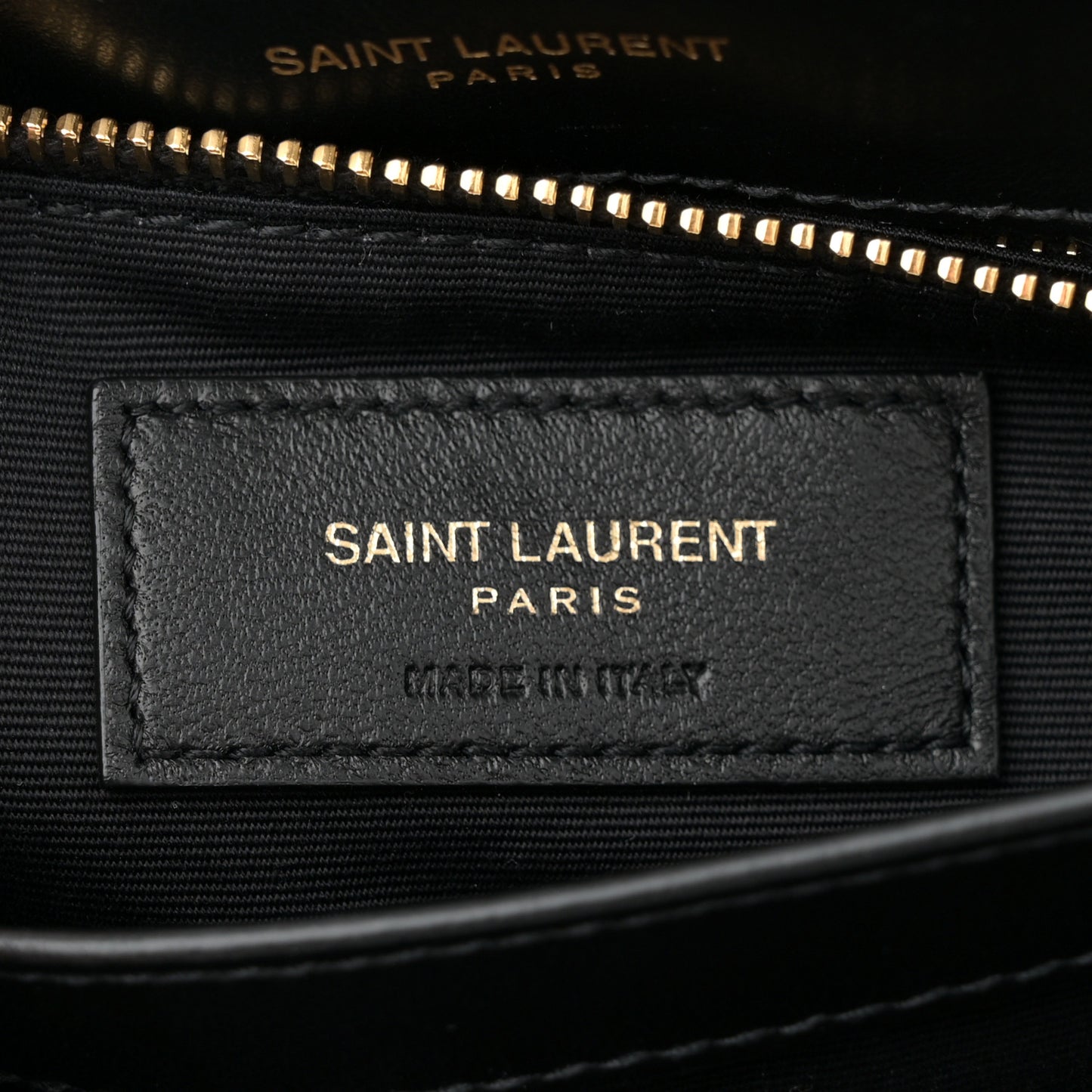 Calfskin Y Quilted Monogram Toy Loulou Crossbody Bag Black