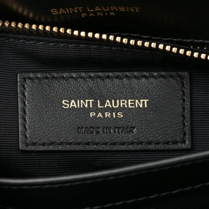 Saint Laurent Calfskin Y Quilted Monogram Toy Loulou Crossbody Bag Black 6 of 11