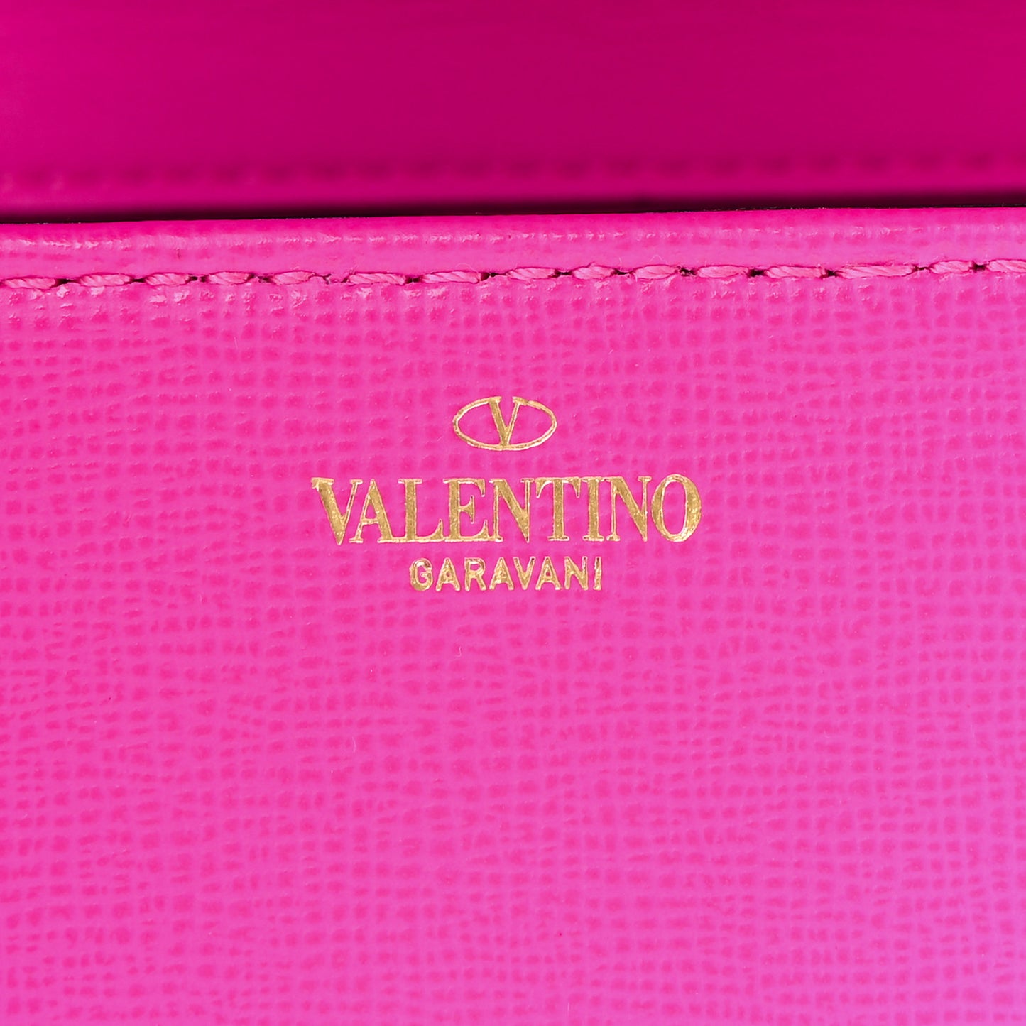 Grainy Calfskin Enamel Monochrome VLogo Stud Sign Shoulder Bag Pink PP