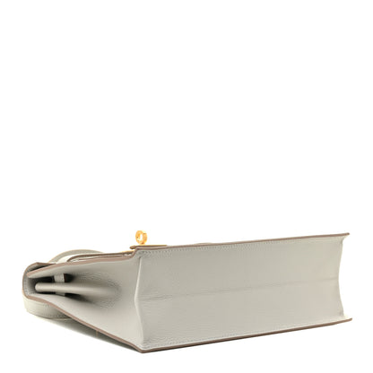 Hermes Evercolor Kelly Danse II Belt Bag Gris Perle 4 of 15