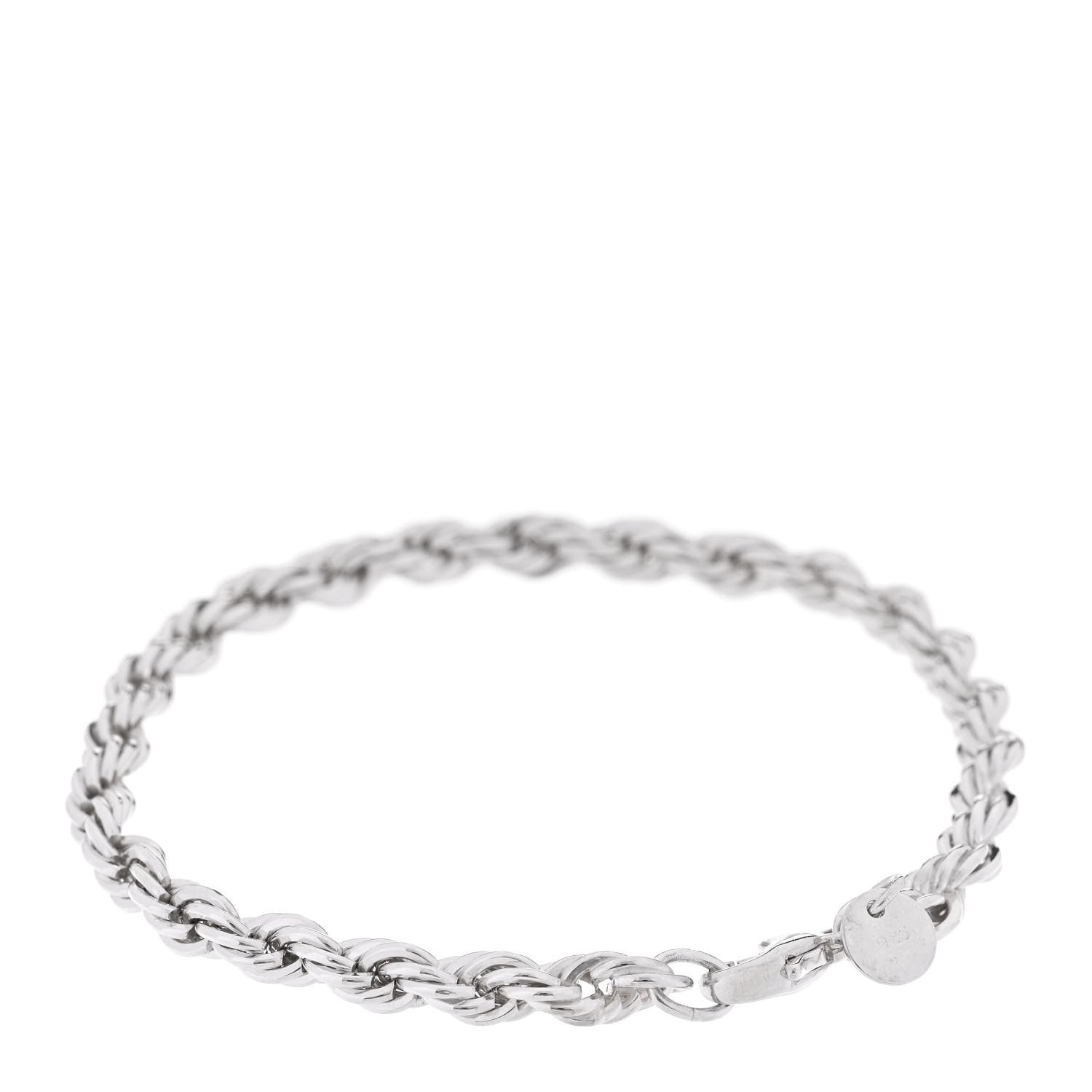 Tiffany Sterling Silver Rope Chain Bracelet 2 of 4