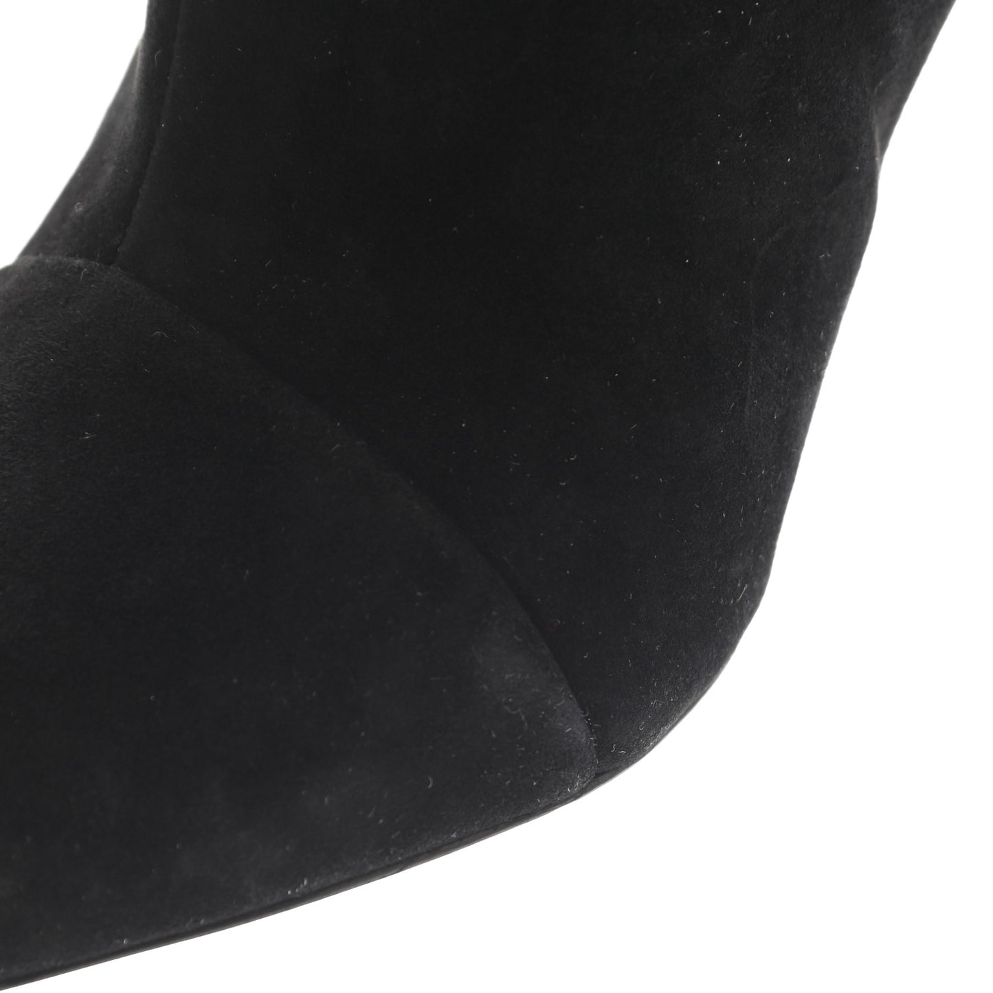 Suede Monogram Uniformes Cap Toe Chelsea 80mm Ankle Boots 37.5 Black