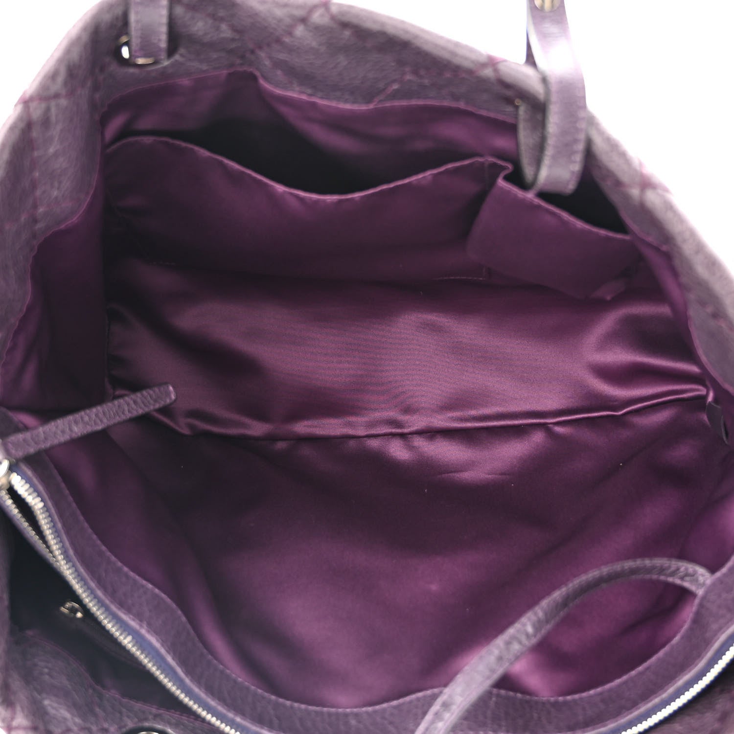 Chanel Glazed Calfskin Large On The Road Tote Purple 5 of 12