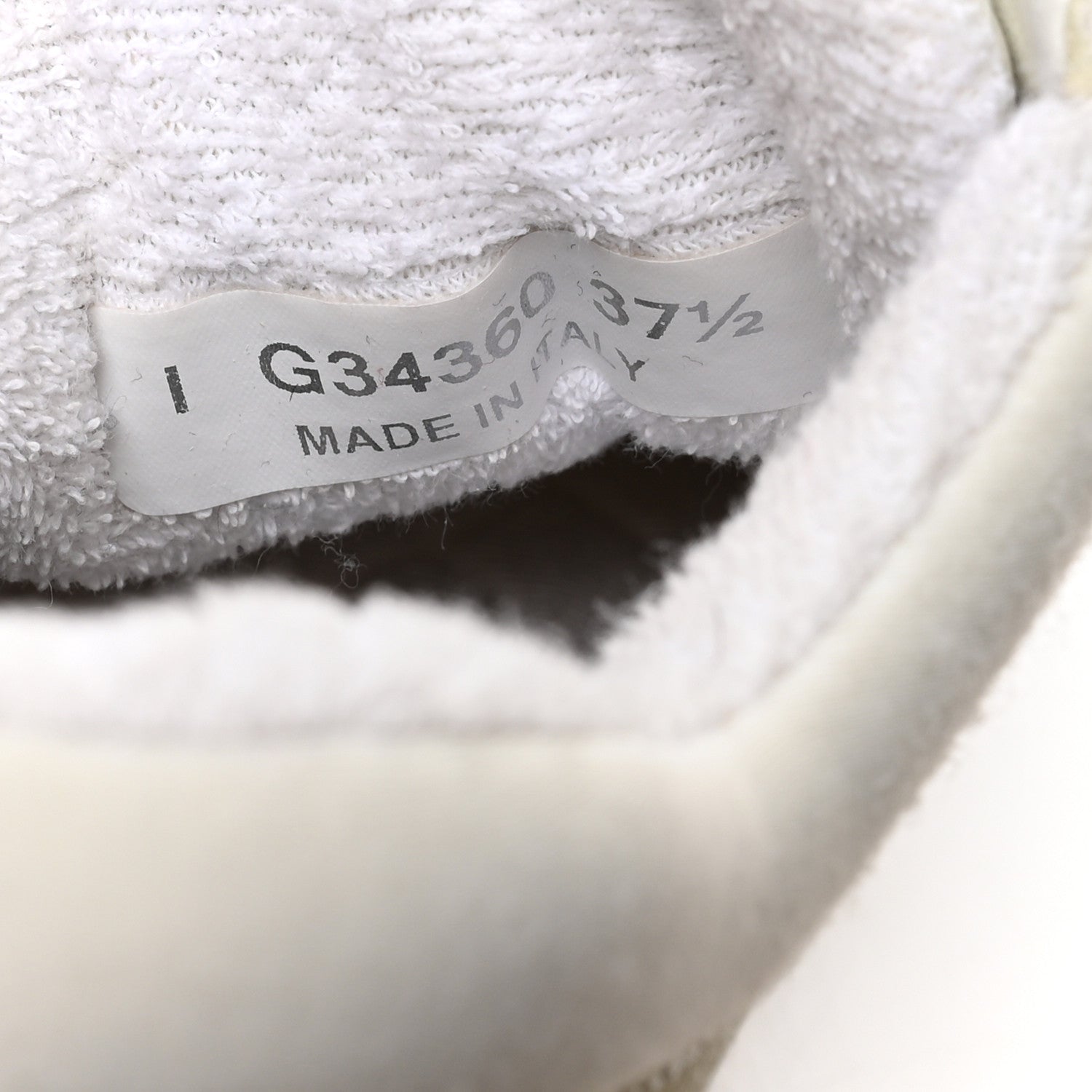 Chanel Suede Calfskin Fabric CC Sneakers 37.5 White 7 of 8