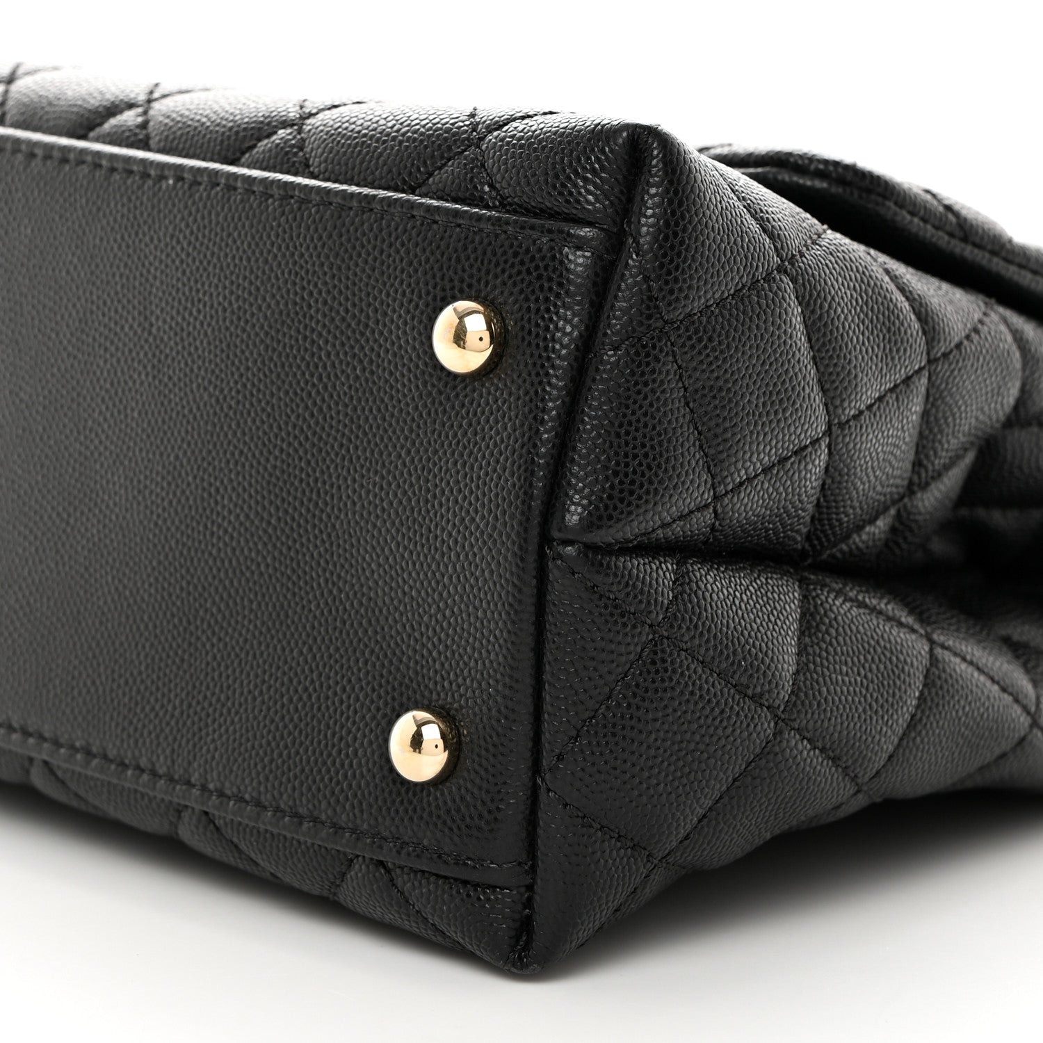 Chanel Caviar Quilted Small Coco Handle Flap Black 15 of 16