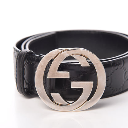 Gucci Guccissima Interlocking G Belt 90 36 Black 8 of 8
