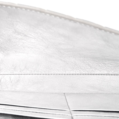 Bottega Veneta Metallic Nappa Intrecciato Long Andiamo Top Handle Silver 5 of 10
