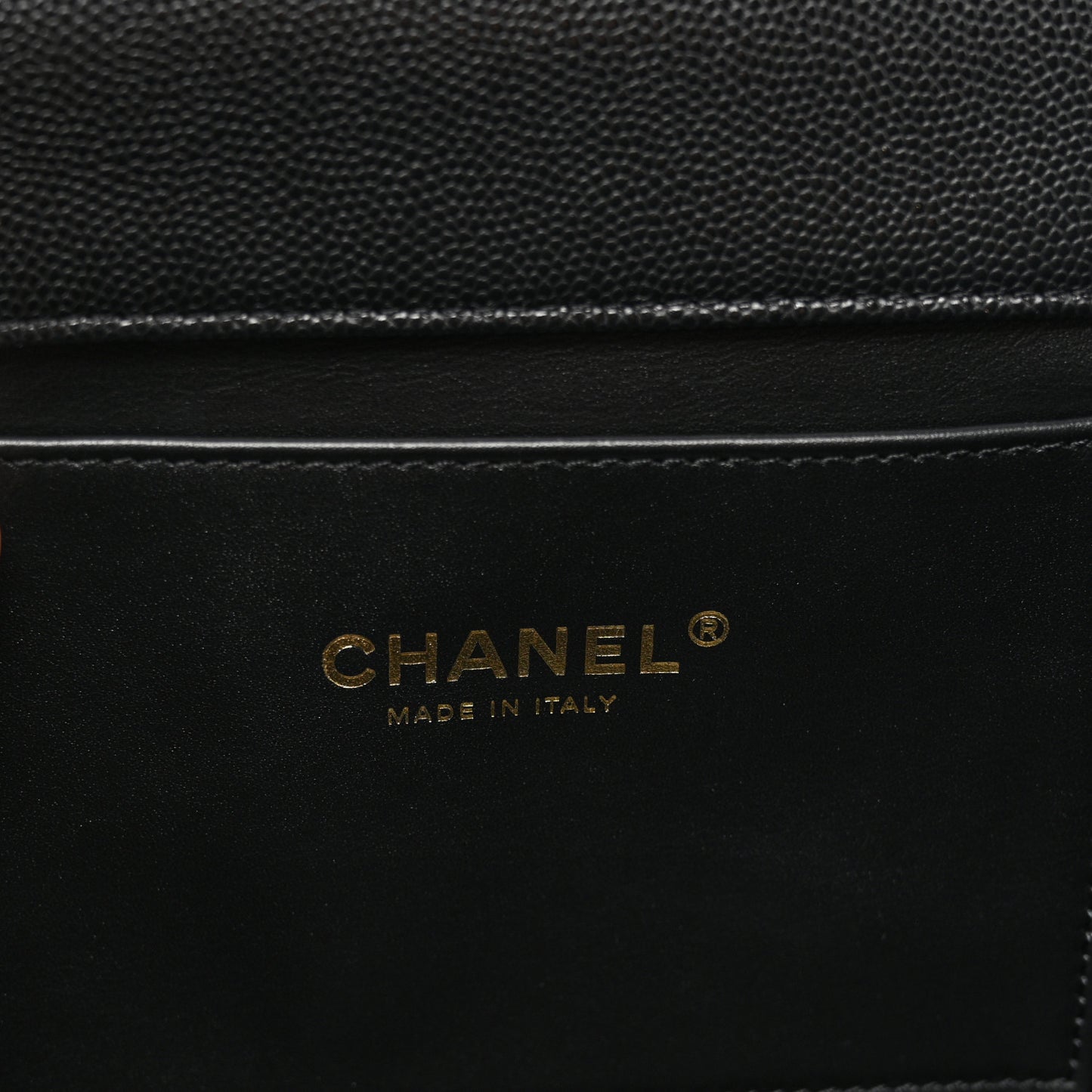 Caviar Quilted Coco First Flap Black