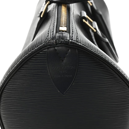 Louis Vuitton Epi Speedy 25 Black 6 of 10