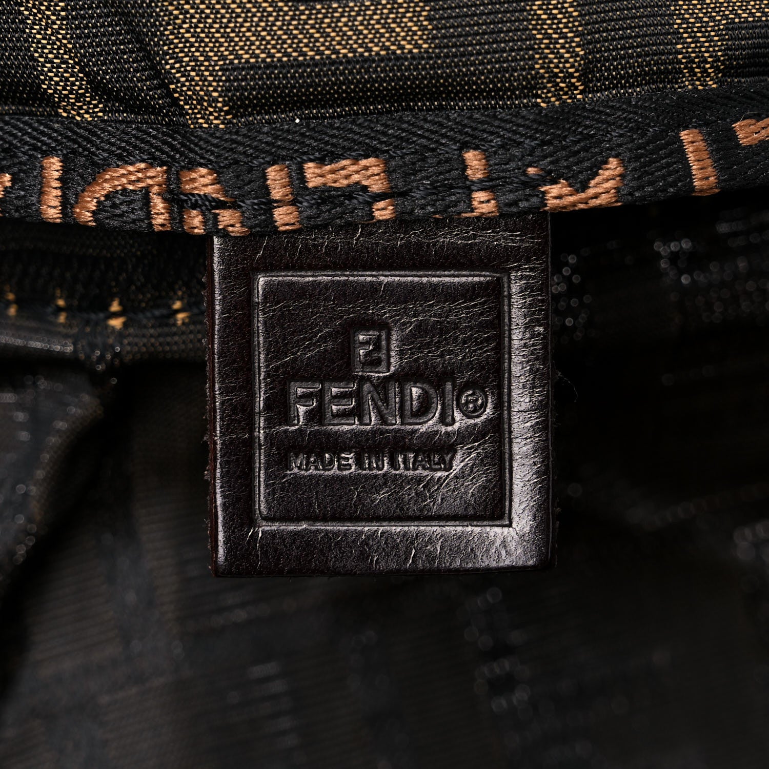 Fendi Zucca Calfskin Tote Tobacco 6 of 18