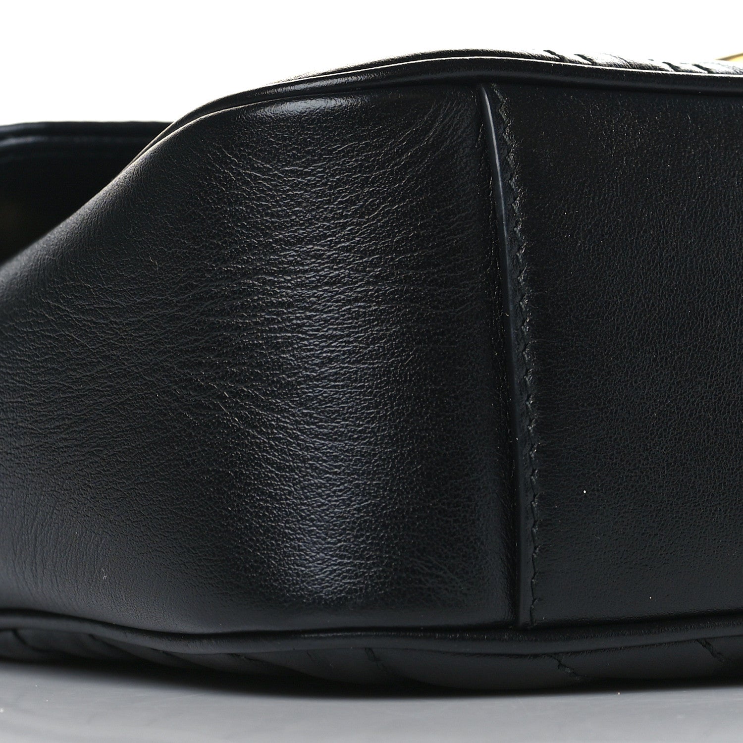 Gucci Calfskin Matelasse Small GG Marmont Shoulder Bag Black 8 of 9