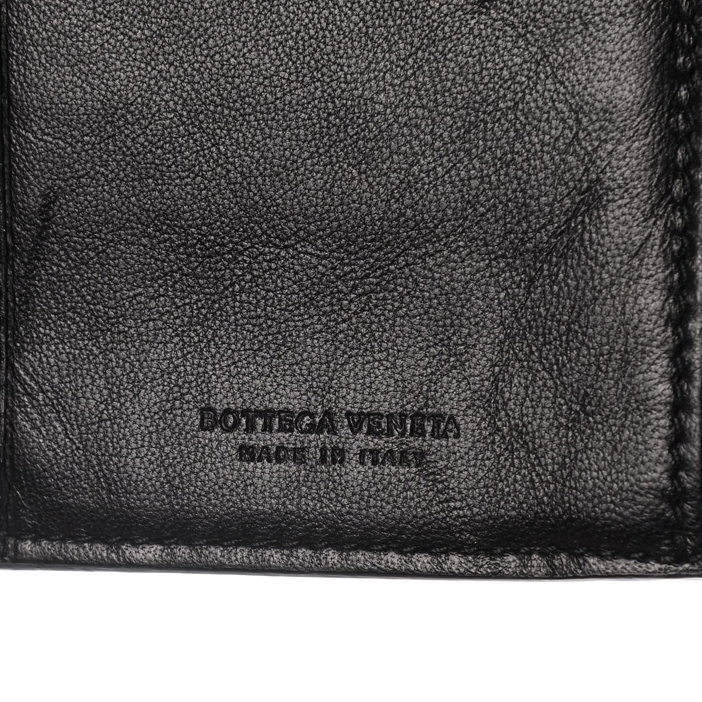 Nappa Intrecciato Embroidered Lace Continental Flap Wallet Black