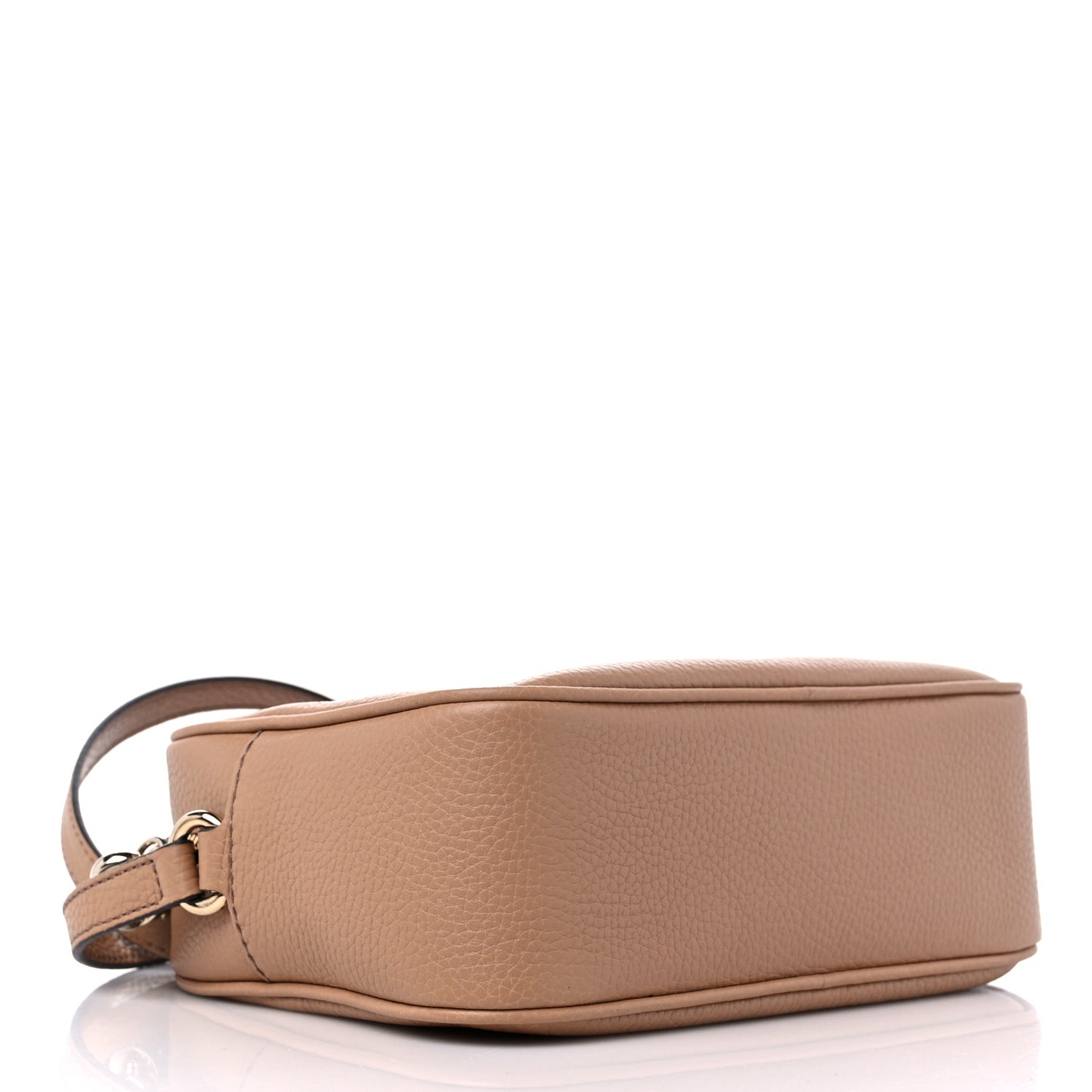 Pebbled Calfskin Small Soho Disco Bag Camelia