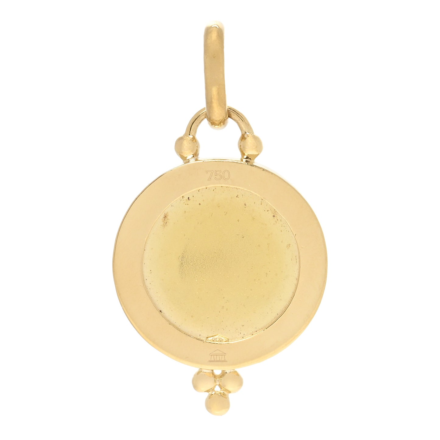 18K Yellow Gold 16mm Angel Pendant