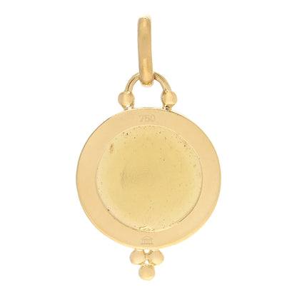 Temple St. Clair 18K Yellow Gold 16mm Angel Pendant 3 of 3