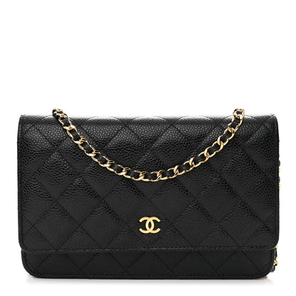 Chanel Caviar Quilted Wallet on Chain WOC Black 1 of 11