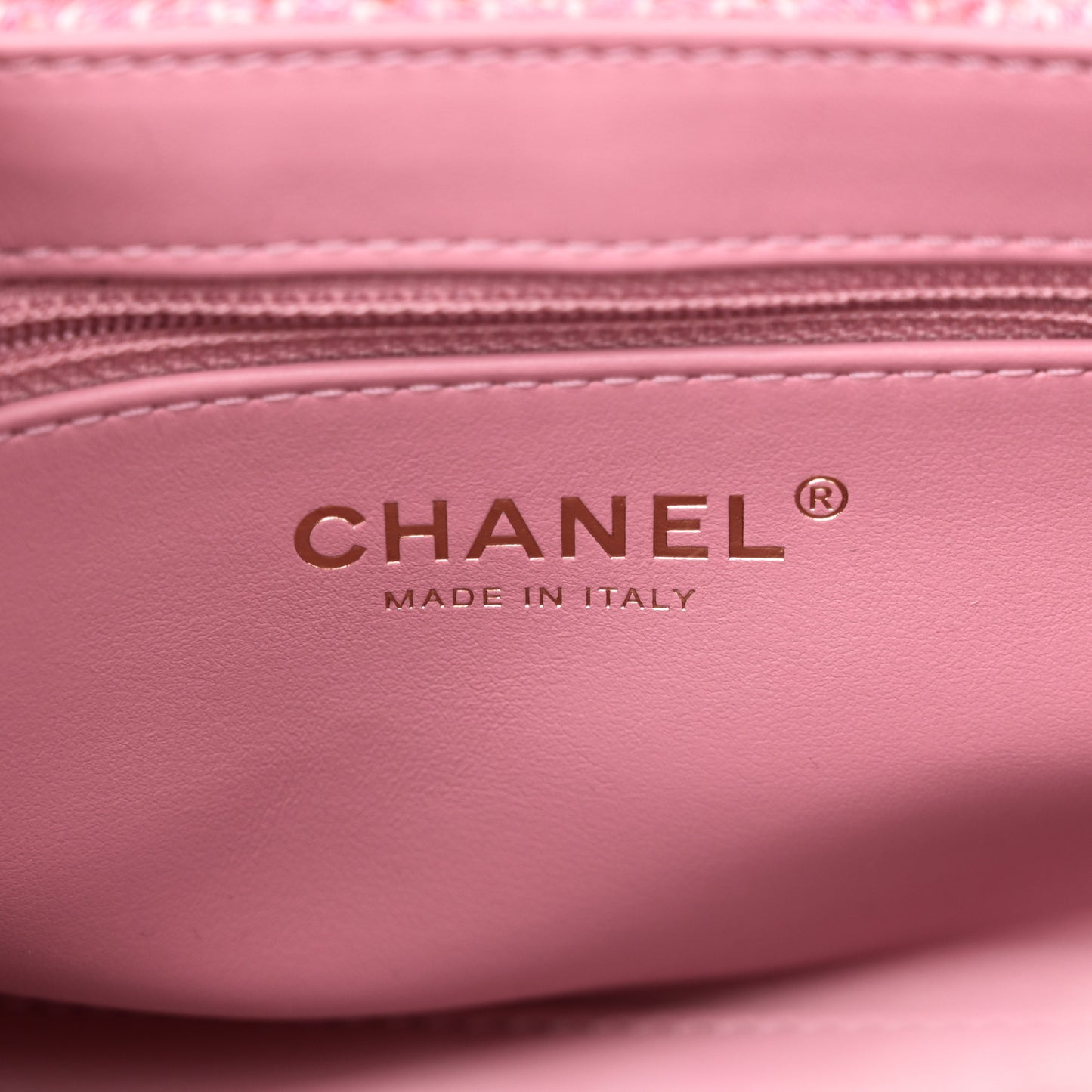 Tweed Quilted Nano Kelly Shopper Pink