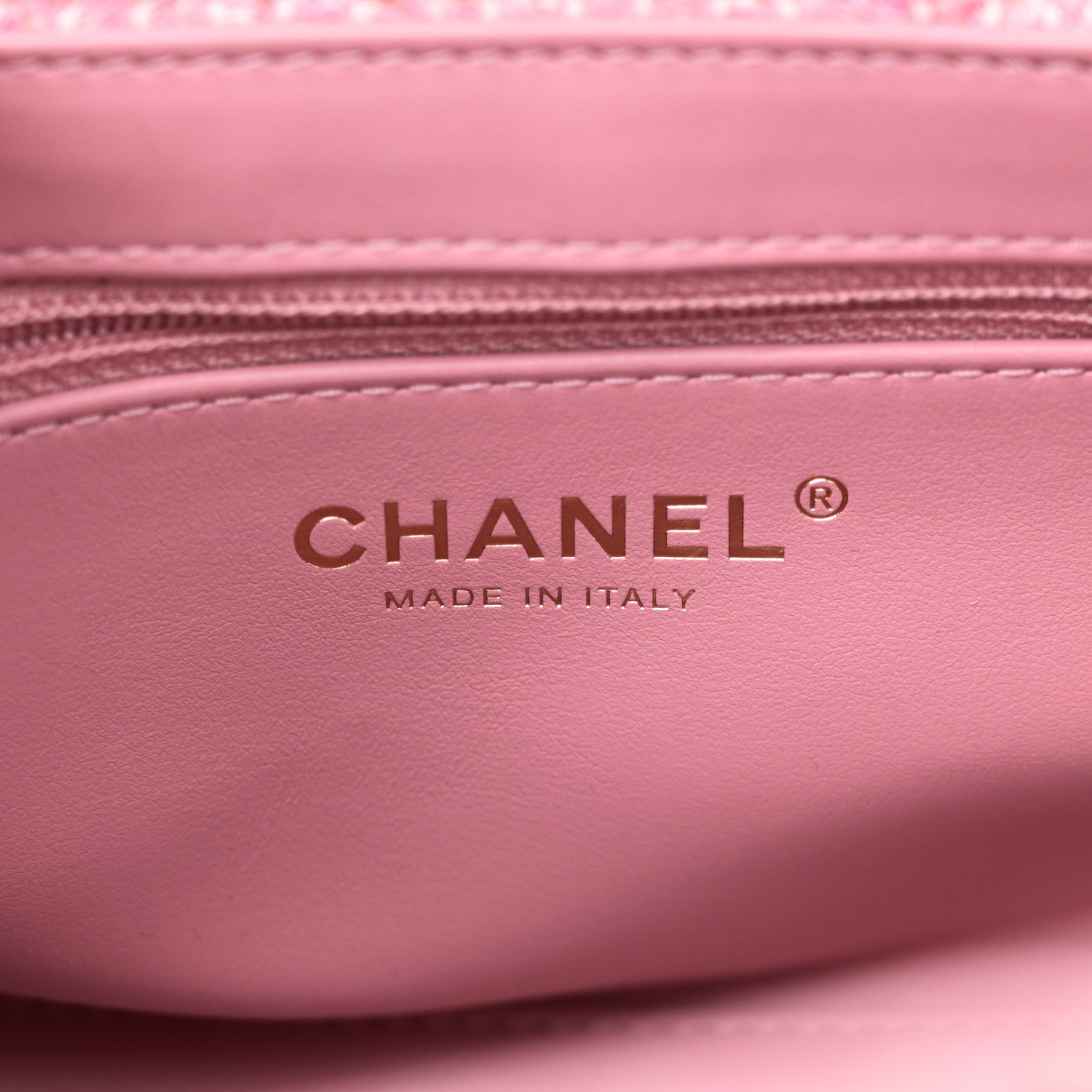 Chanel Tweed Quilted Nano Kelly Shopper Pink 6 of 11