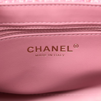 Chanel Tweed Quilted Nano Kelly Shopper Pink 6 of 11