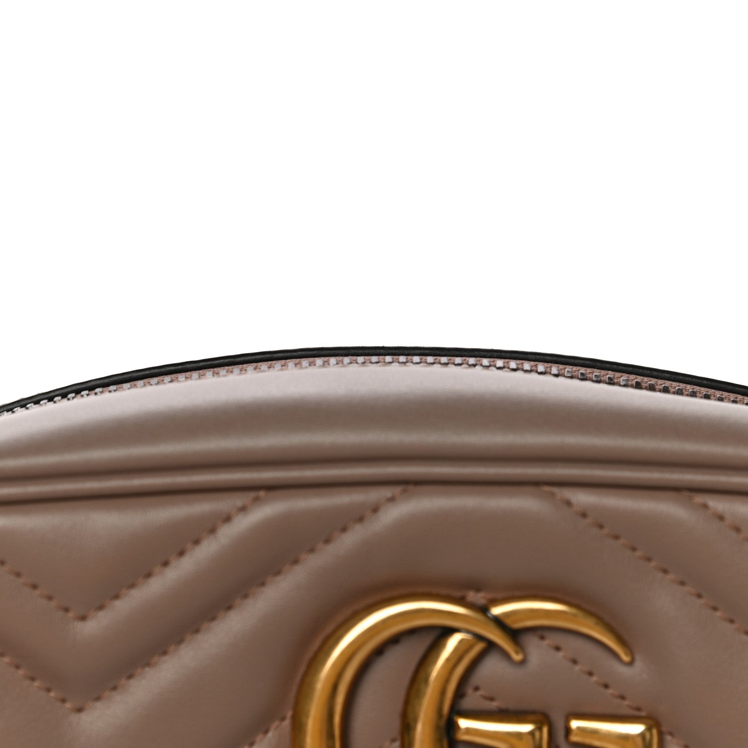Gucci Calfskin Matelasse Small GG Marmont Chain Shoulder Bag Porcelain Rose 15 of 18