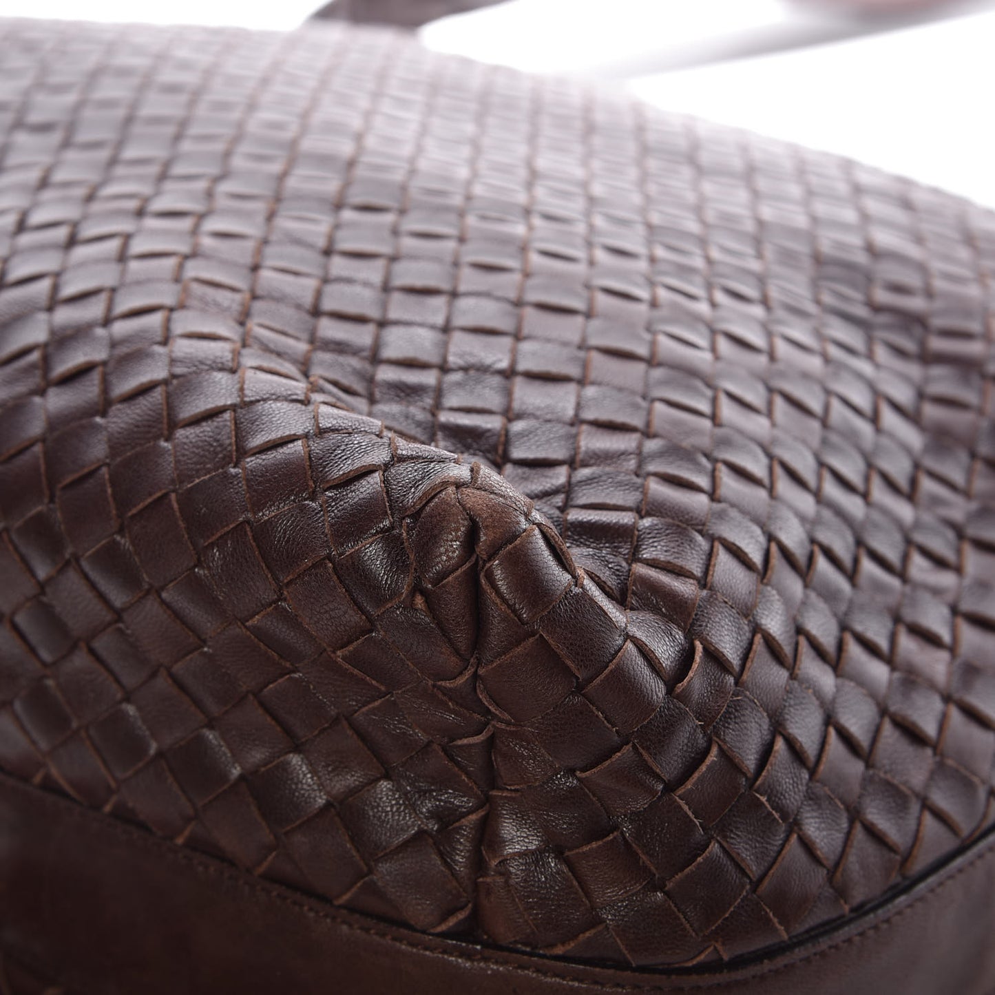 Nappa Intrecciato Hobo Ebano
